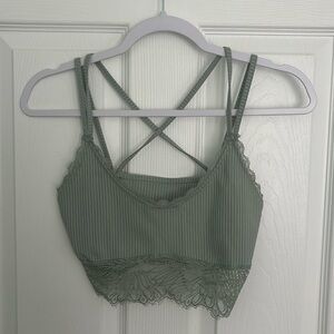 NEW Sage Tank Top with Lace Details